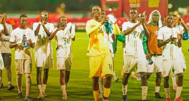 Senegal U17 team in action during the CAF U17 Nations Cup