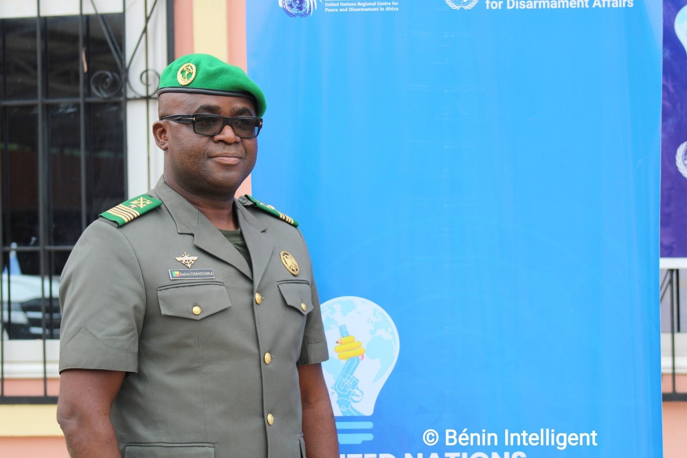 Colonel Major Chahounka in military uniform