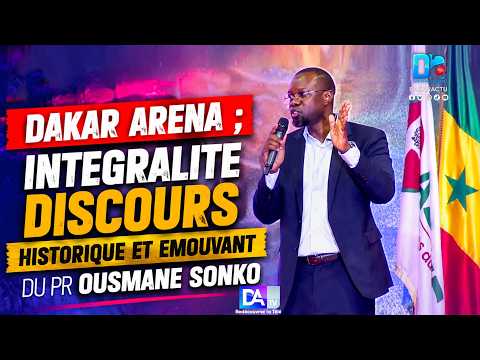 Ousmane Sonko speaking at PASTEF congress Ousmane Sonko speaking at PASTEF congress