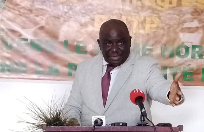 Jean Rémy Yama, leader of Gabon's National Party for Work and Progress