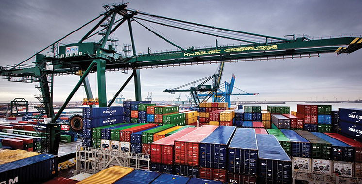 Moroccan export containers illustrating trade growth