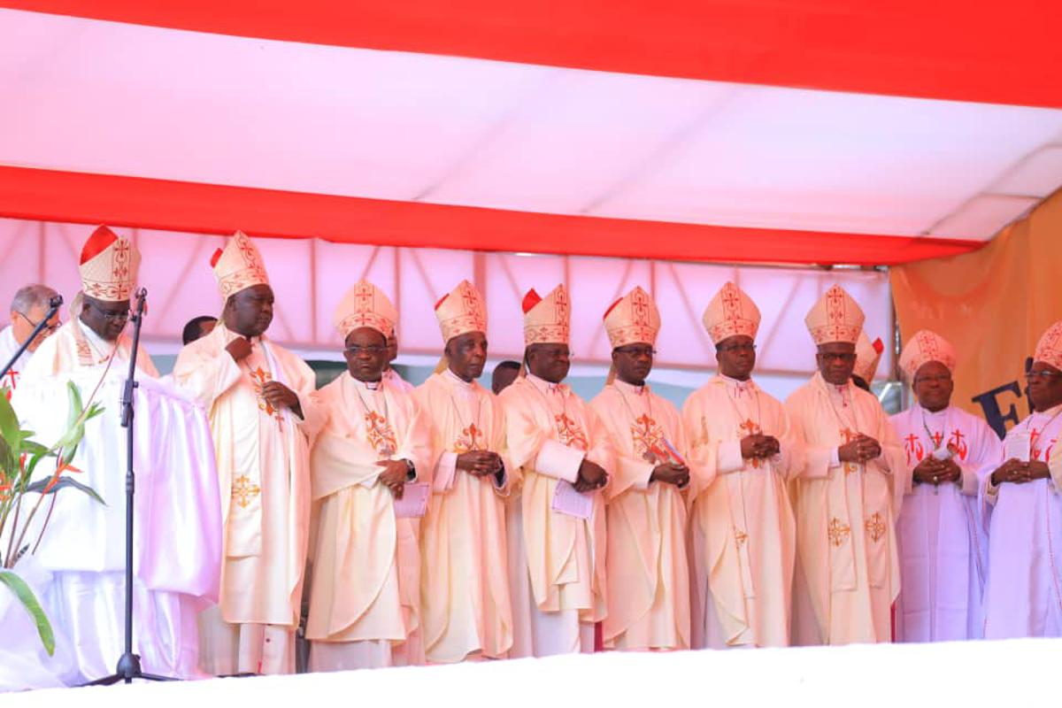 CENCO bishops addressing the nation from Kinshasa