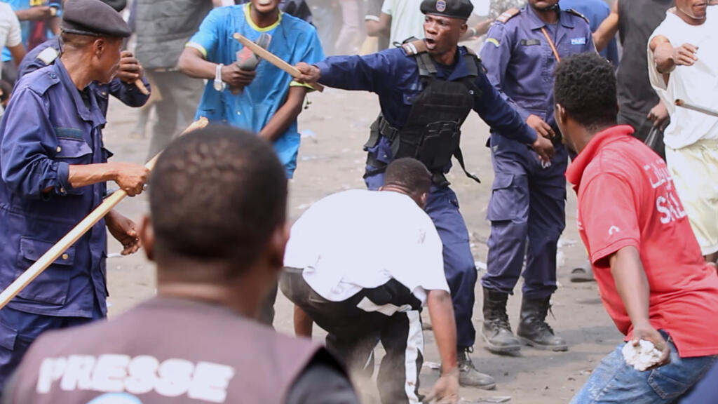 Clashes between police and protesters during a demonstration in Kinshasa, Democratic Republic of Congo, June 2026 (illustrative image).