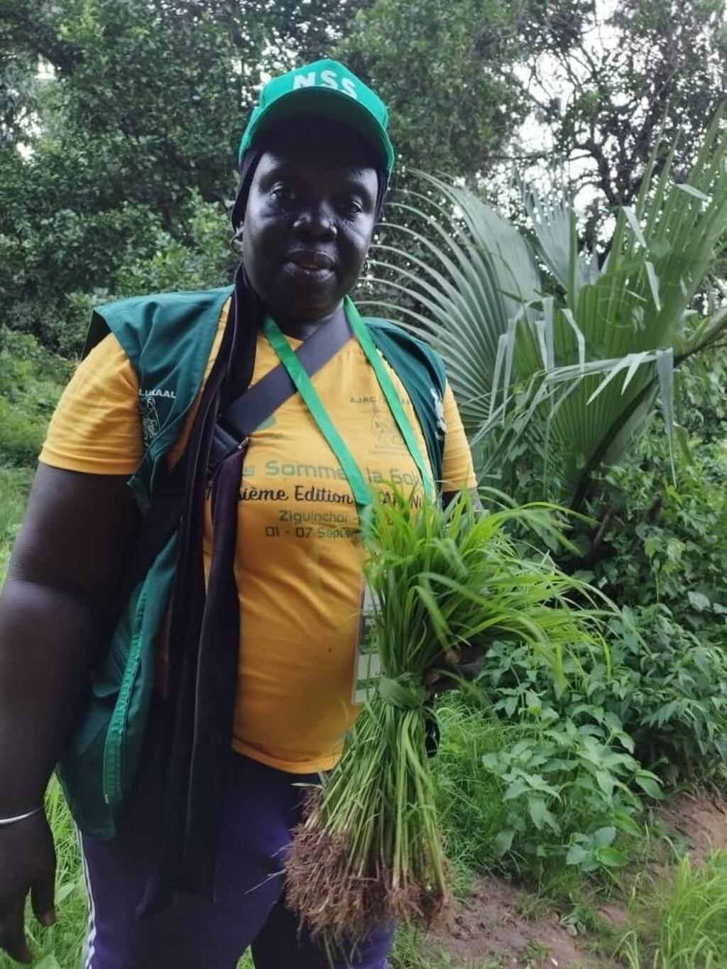Mariama Sonko in her farm near Ziguinchor