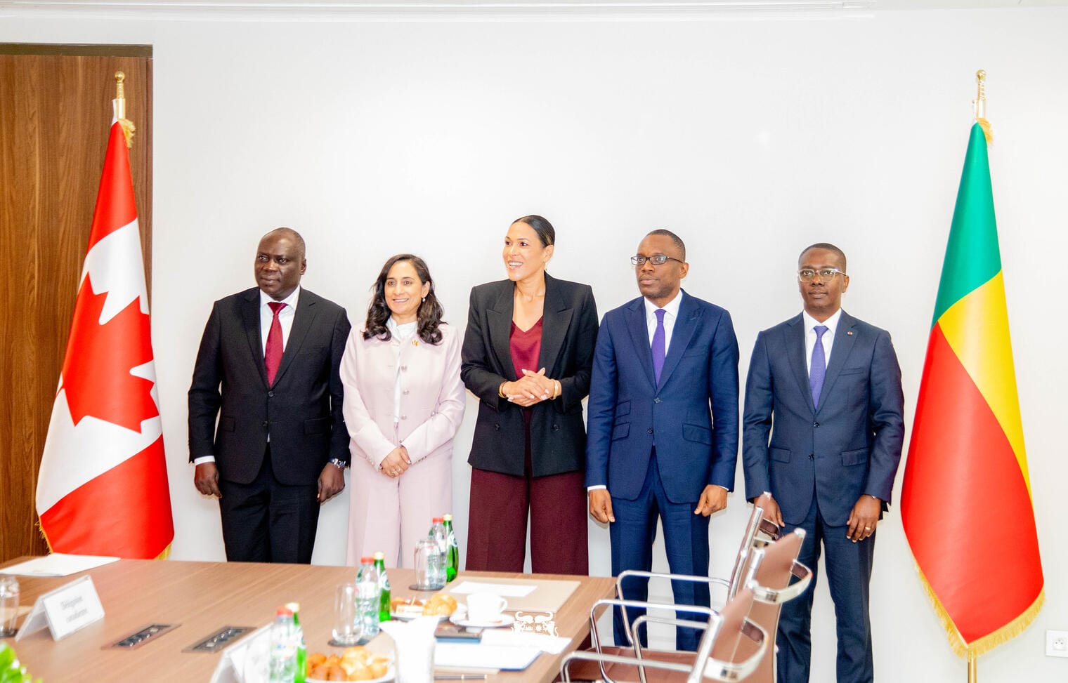 Diplomatic officials during the embassy inauguration