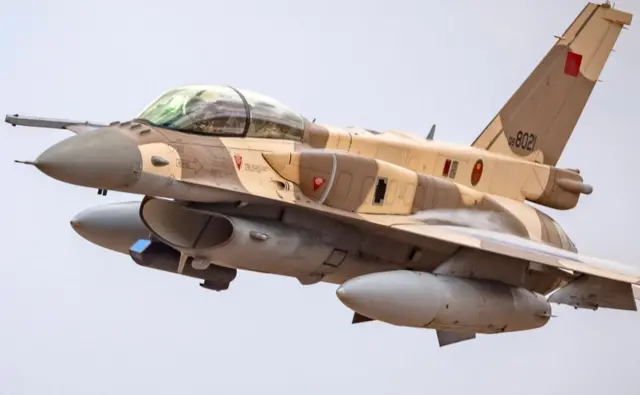US-made F-16 fighter jet of the Royal Moroccan Air Force